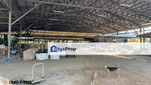 Kapar Batu 5 1/2 Industrial Land with Warehouse Land 120k sf 400amp, Selangor, Klang