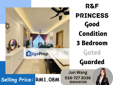 R&F Princess Cove, Good Condition, Gated Guarded, 3 Bedroom 2 Bathroom, Johor, Johor Bahru