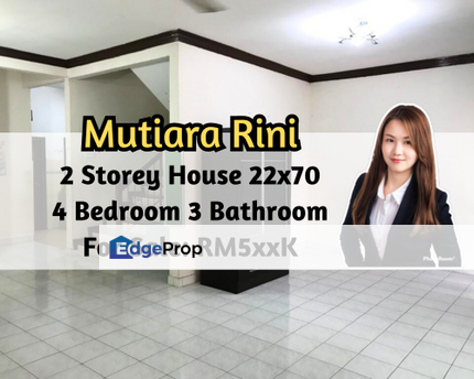 Taman Mutiara Rini, 2 Storey House 22x70, 4 Bedroom 3 Bathroom, Johor, Skudai