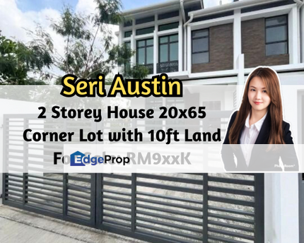 Seri Austin, 2 Storey Corner with 10ft Land, Brand New Unit, 4 Bedroom, Johor, Johor Bahru