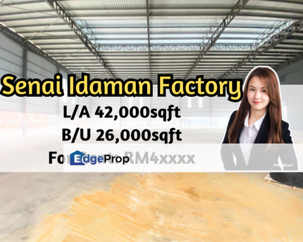 Senai Idaman Industrial Area, Factory, L/A 42000sqft, B/U 26000sqft, Johor, Senai