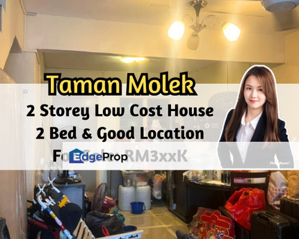 Molek Hot Area, 2 Storey Low Cost House, Good Location, 2 Bedroom, Johor, Johor Bahru