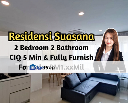 Residensi Suasana, 2 Bedroom, Fully Furnished, Ciq 5 Min, Town Area, Johor, Johor Bahru