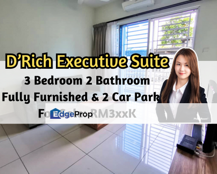 D'Rich Executive Suite @ Nusa Duta, Fully Furnished, 3 Bed, 2 Car Park, Johor, Johor Bahru