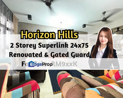 Horizon Hills, 2 Storey Superlink 24x75, Renovated Unit, Gated Guarded, Johor, 