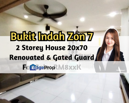 Bukit Indah Zon 7, 2 Storey House, Renovated, Gated Guarded, Extended, Johor, Johor Bahru