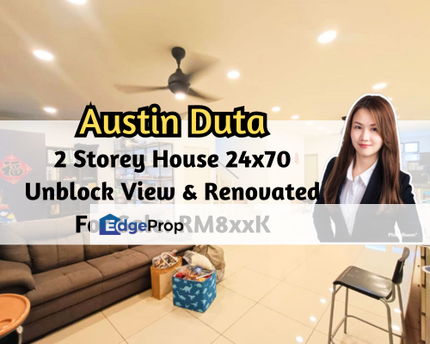 Austin Duta, 2 Storey House 24x70, Unblock View, Renovated Unit, Johor, Johor Bahru