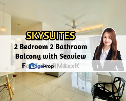 Skysuites @ Meldrum Hills, 2 Bedroom 2 Bathroom, Balcony with Seaview, Johor, Johor Bahru