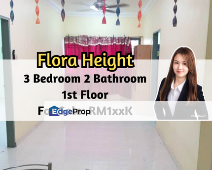 Flora Height Seri Alam Low Flat, 1st Floor, 3 Bedroom 2 Bathroom, Johor, Pasir Gudang