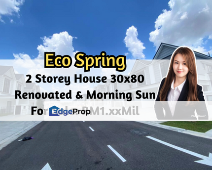 Eco Spring, Johor Bahru, Johor, 2 Storey Garden Home 30x80, Renovated, Morning Sun Unit, Johor, Johor Bahru