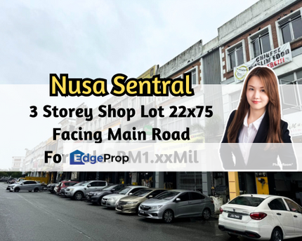 Taman Nusa Sentral, Nusajaya, Johor, 3 Storey Shoplot 22x75, Facing Main Road, Intermediate, Johor, 