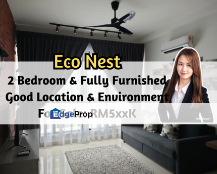 Eco Nest @ Eco Botanic, Iskandar Puteri (Nusajaya), Johor, 2 Bedroom, Fully Furnished, Good Location & Environment, Johor, Nusajaya