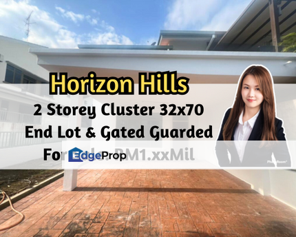 The Gateway @ Horizon Hills, Iskandar Puteri (Nusajaya), Johor, 2 Storey Cluster End Lot 32x70, 24 Hours Gated Guarded, Johor, Nusajaya