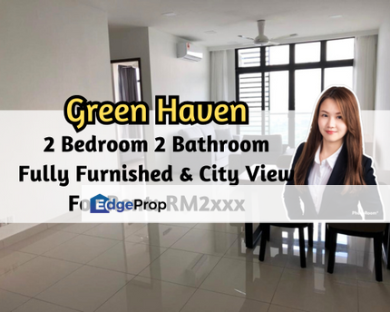 Green Haven, Masai, Johor, 2 Bedroom 2 Bathroom, Fully Furnished, City View, High Floor, Johor, Masai