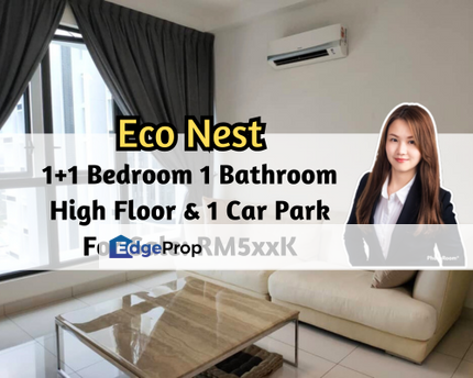 Eco Nest @ Eco Botanic, Iskandar Puteri (Nusajaya), Johor, 1 plus 1 Bedroom, High Floor, 1 Parking Lot, Johor, Nusajaya