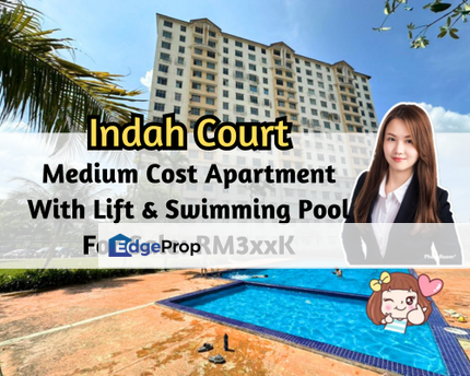 Indah Court Apartment, Bukit Indah, Johor, Medium Cost Apartment, With Lift & Swimming Pool, 3 Bedroom, Johor, Bukit Indah