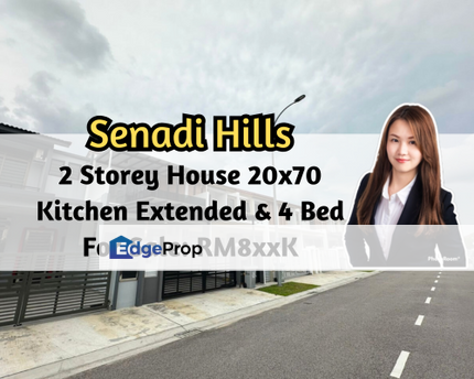 Senadi Hills, Iskandar Puteri (Nusajaya), Johor, 2 Storey House 20x70, Kitchen Extended, 4 Bedroom, Johor, Nusajaya