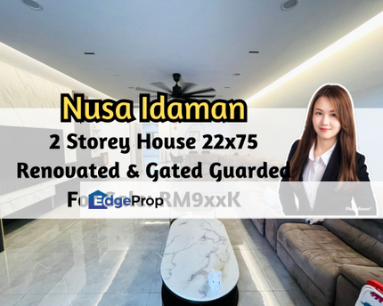 Nusa Idaman, Iskandar Puteri (Nusajaya), Johor, 2 Storey House 22x75, Fully Renovated, Gated Guarded, Johor, Nusajaya