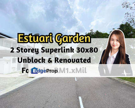 Estuari Gardens @ Puteri Harbour, Iskandar Puteri (Nusajaya), Johor, 2 Storey Superlink 30x80, Unblock Unit, Renovated Unit, Johor, Nusajaya