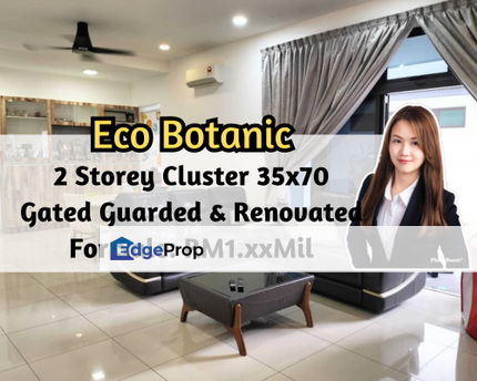 Eco Botanic, Iskandar Puteri (Nusajaya), Johor, Featherstone, 2 Storey Cluster House, 35x70, Gated Guarded, Johor, Nusajaya