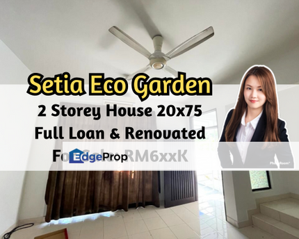 Setia Eco Garden, Gelang Patah, Johor, Full Loan, 2 Storey House 20x75, Renovated, Gated Guarded, Johor, Gelang Patah