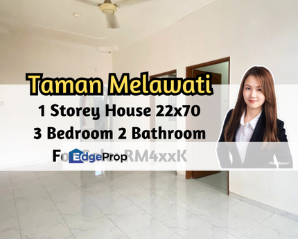 Taman Melawati, Skudai, Johor, 1 Storey Terrace House 22x70, 3 Bedroom 2 Bathroom, Johor, Skudai