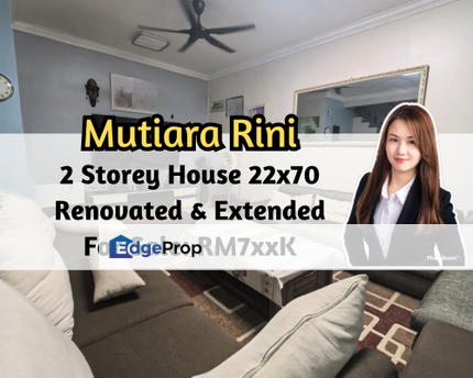 Rini Hills, Skudai, Johor, Mutiara Rini, 2 Storey House, Renovated, Kitchen Extended, Gated Guarded, Johor, Skudai