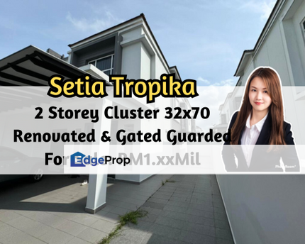 Setia Tropika, Setia Tropika, Johor, 2 Storey Cluster 32x70, Renovated Unit, Gated Guarded, Johor, Setia Tropika