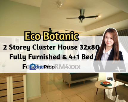 Eco Botanic, Iskandar Puteri (Nusajaya), Johor, 2 Storey Cluster 32x80, Fully Furnished, 4 plus 1 Bedroom, Johor, Nusajaya