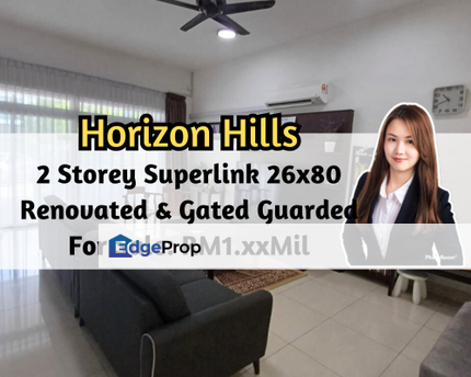 The Hills, Horizon Hills, Iskandar Puteri (Nusajaya), Johor, 2 Storey Superlink 26x80, Renovated Unit, Gated Guarded, Johor, Nusajaya