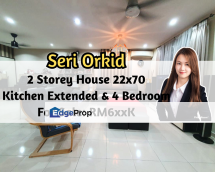 Taman Sri Orkid, Skudai, Johor, 2 Storey House 22x70, Kitchen Extended, Good Condition, Johor, Skudai