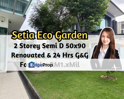 Setia Eco Garden, Gelang Patah, Johor, 2 Storey Semi D 50x90, Renovated, 24 Hrs Gated Guard, Johor, Gelang Patah