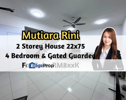 Rini Homes, Skudai, Johor, Mutiara Rini, 2 Storey House 22x75, 24 Hrs Gated Guarded, 4 Bedroom, Johor, Skudai