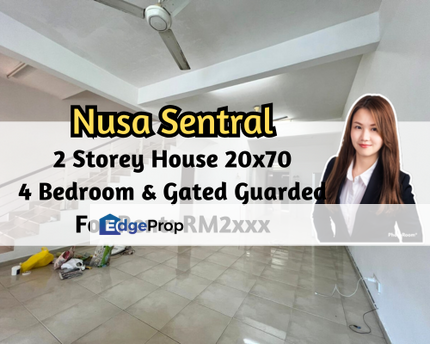 Nusa Sentral, Iskandar Puteri (Nusajaya), Johor, 2 Storey House 20x70, Gated Guarded, 4 Bedroom 3 Bathroom, Johor, Nusajaya
