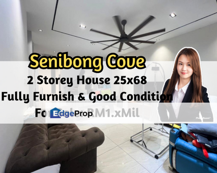 Senibong Cove, Masai, Johor, 2 Storey House 25x68, Fully Furnished, Good Condition, Johor, Masai