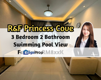 R&F Princess Cove, Johor Bahru, Johor, 3 Bedroom 2 Bathroom, Swimming Pool View, 1 Car Park, Johor, Johor Bahru