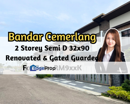 Bandar Cemerlang, Ulu Tiram, Johor, 2 Storey Semi D 32x90, Renovated, Gated Guarded, Johor, Ulu Tiram