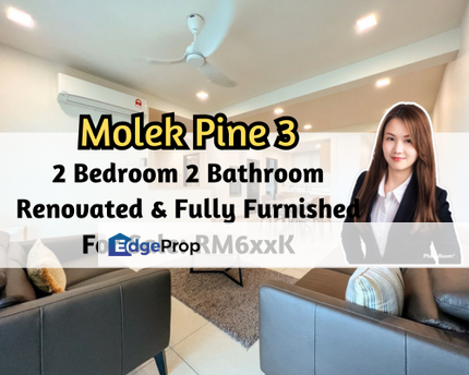 Molek Pine 3, Johor Bahru, Johor, Renovated, Fully Furnished, Good Condition, 2 Bed 2 Bath, Johor, Johor Bahru