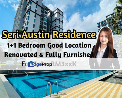 Seri Austin Luxury Apartment, Fully Furnished, Renovated, 24 Hrs Gated Guarded, Good Location, Johor, Johor Bahru