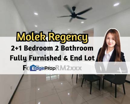 Molek Regency, Johor Bahru, Johor, End Lot, Fully Furnished, 24 Hrs Security, 2 plus 1 Bedroom, Johor, Johor Bahru