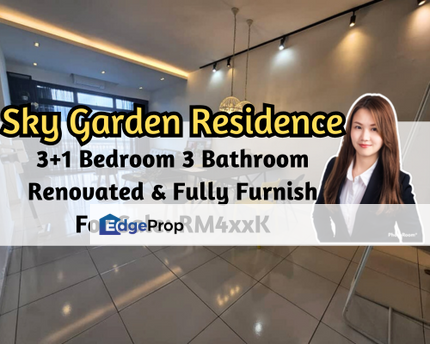 Sky Garden Residence, Setia Tropika, Johor, Fully Furnish, Renovated, Gated Guard, City View, Johor, Setia Tropika