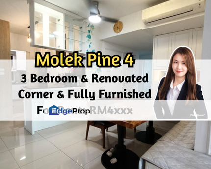 Molek Pine 4, Johor Bahru, Johor, Renovated, Corner Unit, Fully Furnished, 3 plus 1 Bedroom, Johor, Johor Bahru