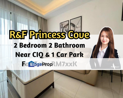 R&F Princess Cove, Johor Bahru, Johor, Phase 1, 2 Bedroom 2 Bathroom 1 Car Park, Johor, Johor Bahru