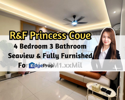 R&F Princess Cove, Johor Bahru, Johor, ROI 3.8%, Seaview, Fully Furnished, 4 Bedroom 3 Bathroom, Johor, Johor Bahru