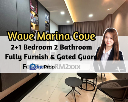 Wave @ Marina Cove, Johor Bahru, Johor, Fully Furnished, Gated & Guarded, 2 plus 1 Bedroom, Johor, Johor Bahru
