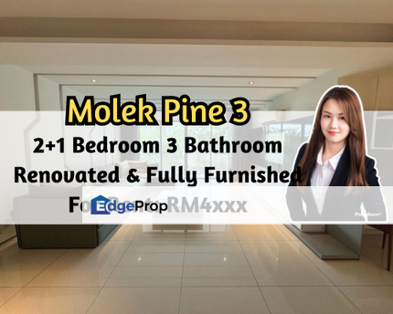 Molek Pine 3, Johor Bahru, Johor, Fully Furnished, Modern Design, Gated Guarded, 2 Plus 1 Bedroom, Johor, Johor Bahru