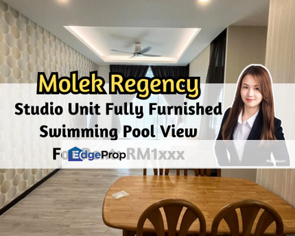 Molek Regency, Johor Bahru, Johor, Studio Unit, Fully Furnished, Swimming Pool View, Johor, Johor Bahru