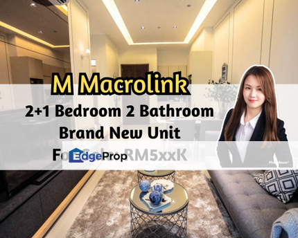 The M @ Medini Macrolink, Iskandar Puteri, Johor, 2 plus 1 Bedroom 2 Bathroom, Brand New Unit, Tower A, Johor, 