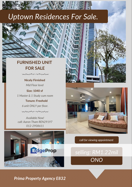 Uptown Residences Unit for sale , Selangor, Damansara Utama