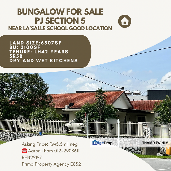 Petaling Jaya Section 5 Bungalow, Selangor, Petaling Jaya